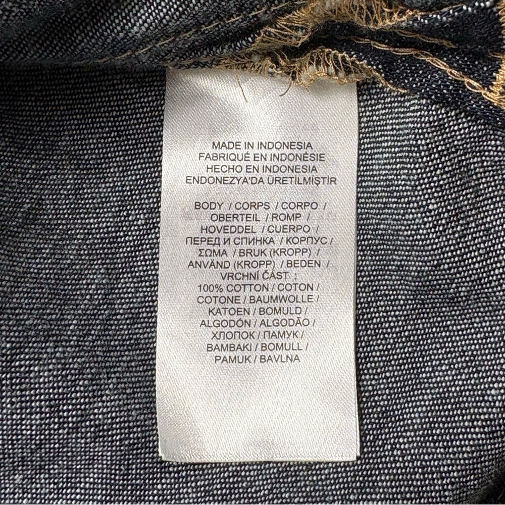 Lauren Ralph Lauren Denim Shift Shirt Dress Size XS Short Sleeve Dark Blue Wash - Picture 9 of 12